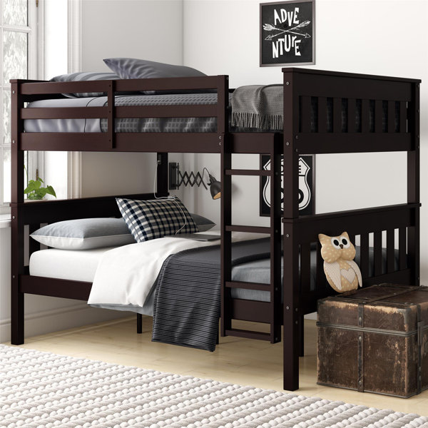 Harriet Bee AlmedaCheatham Kids Full Over Full Bunk Bed & Reviews Wayfair